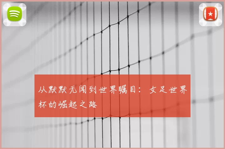 从默默无闻到世界瞩目:女足世界杯的崛起之路